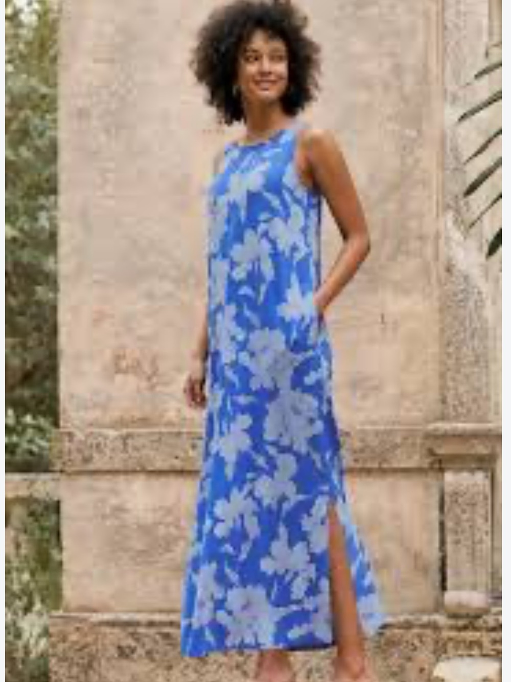 NWT J. Jill Wearever Maxi A-Line Tank Dress Size XL Petite